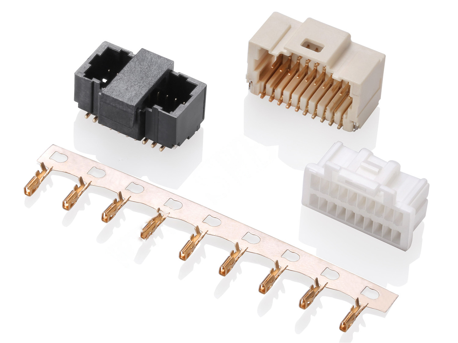 1038  Double Row Series 1.00mm Pitch (.039＂) 線(xiàn)對(duì)板連接器